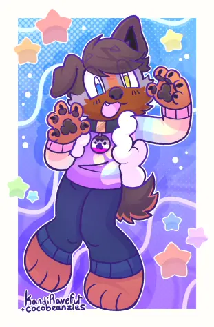 Spacey Jackal by Cocobeanzies